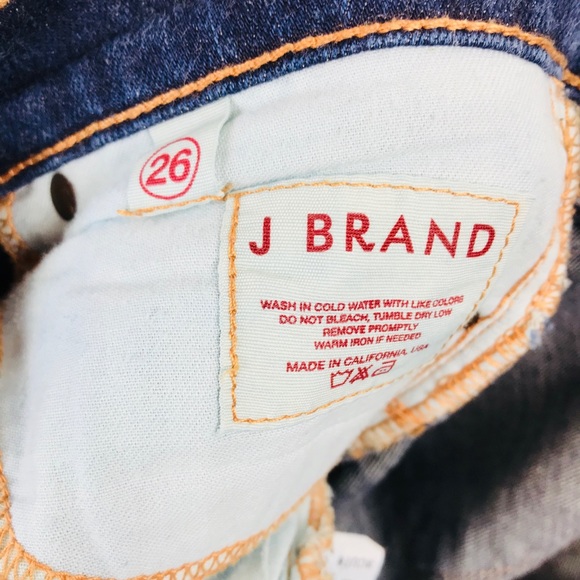 J Brand Womens Jeans Scarlett Seven Eighths Straight Leg Dark Wash Size 26 X 29 - Picture 3 of 8